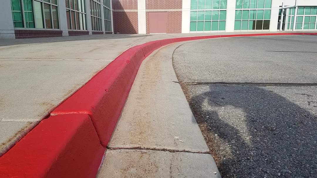 curve parking lot
